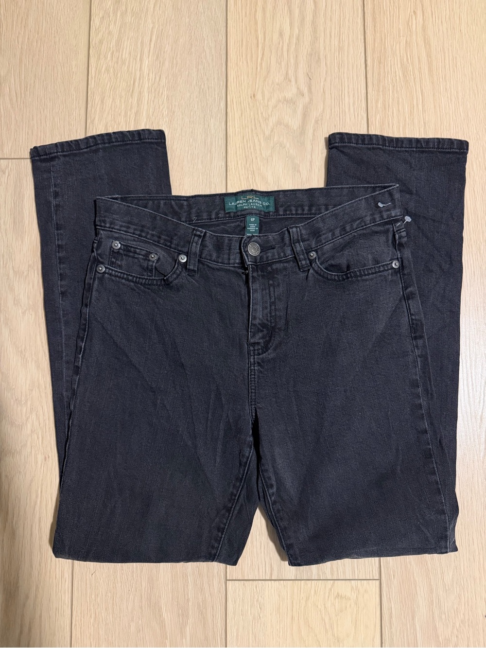 Lauren Ralph Lauren Black Straight-Leg Women's Jeans